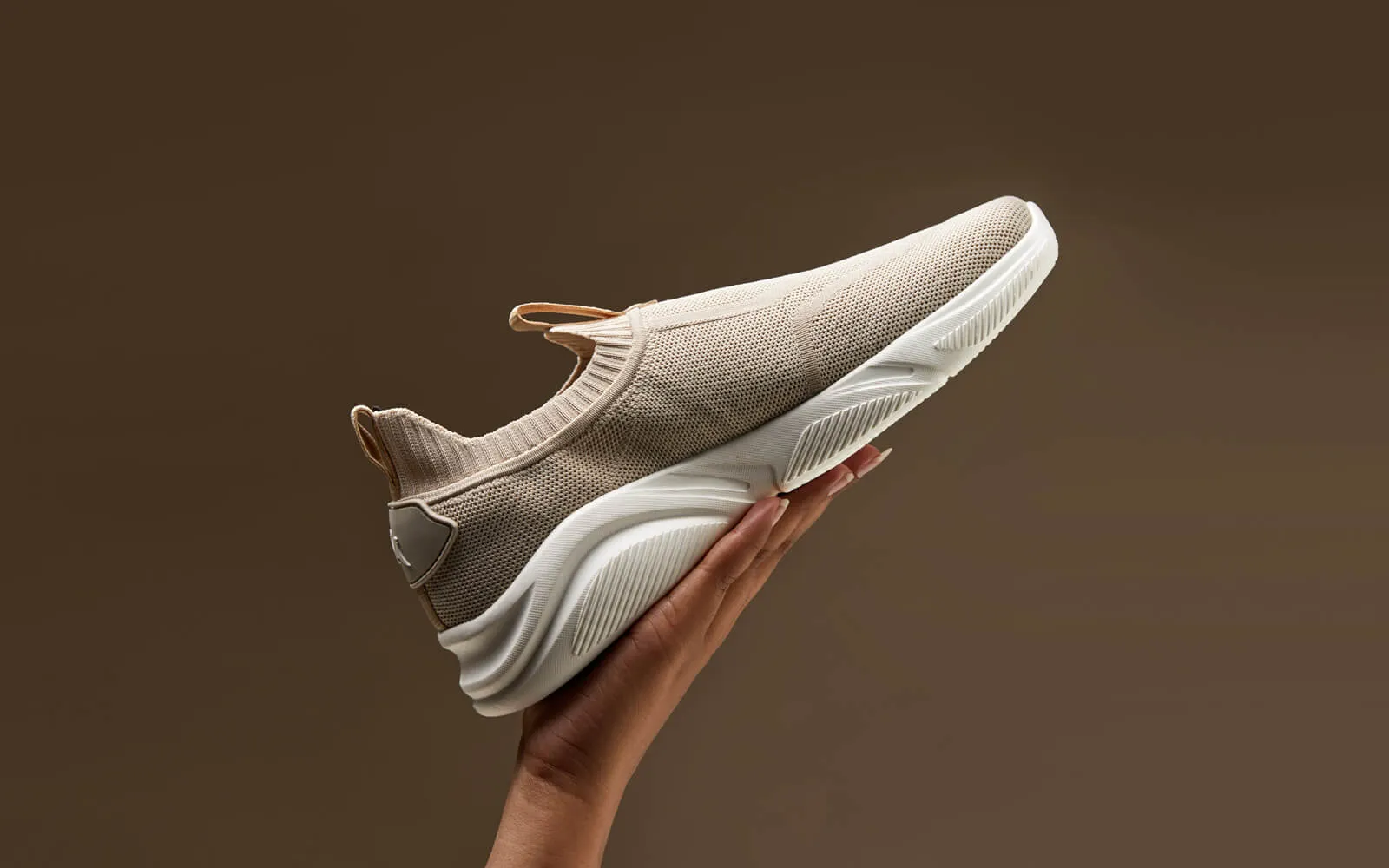 Sole Max Slip Ons : Ultra Beige