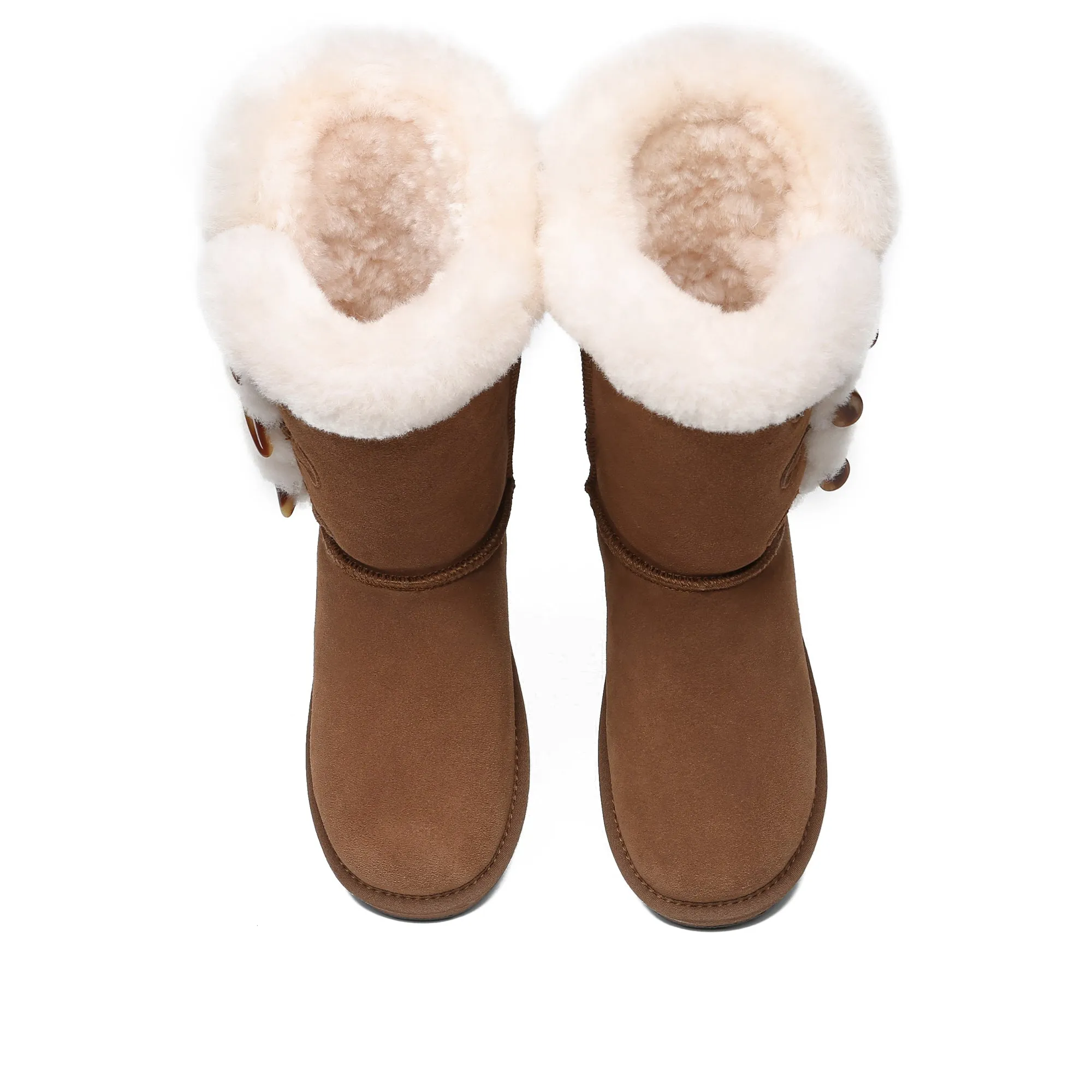 Tall 3-Buttons Toggle UGG Boots