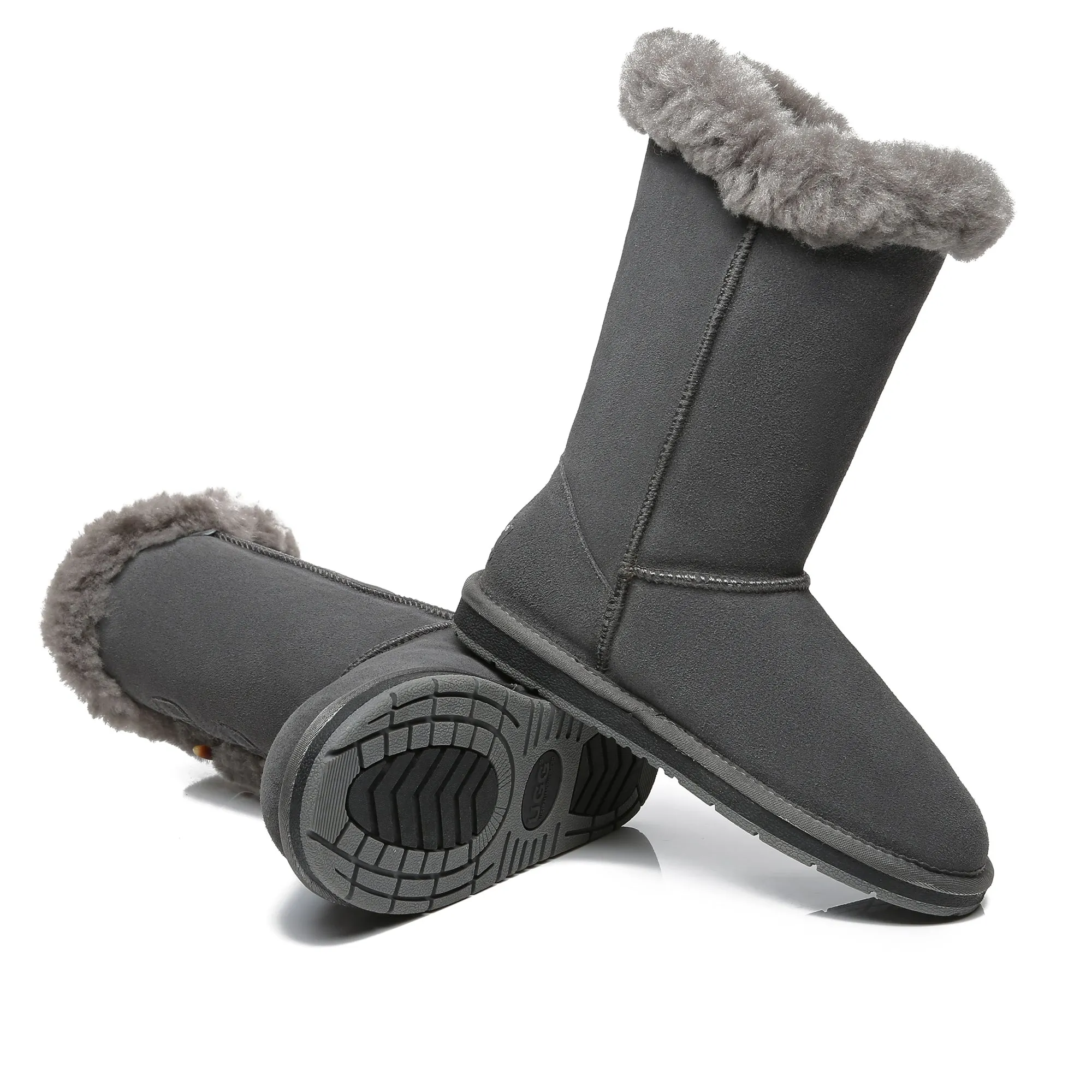 Tall 3-Buttons Toggle UGG Boots