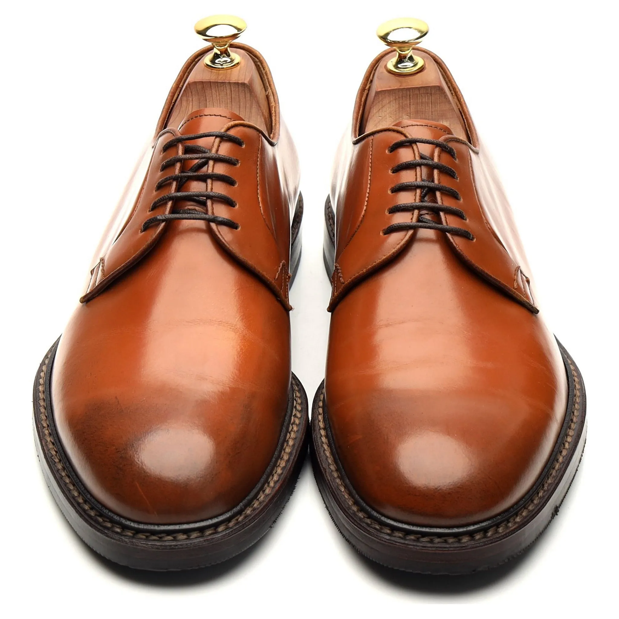 Tan Brown Leather Derby UK 8 EU 42