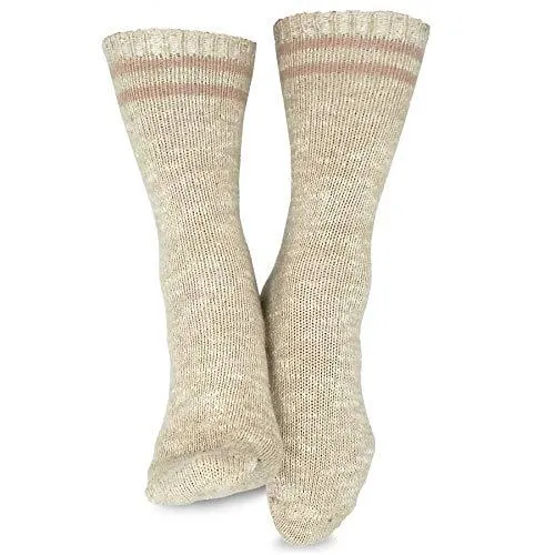 TeeHee Socks Women's Warmer Wool Crew Assorted 3-Pack (R2007)