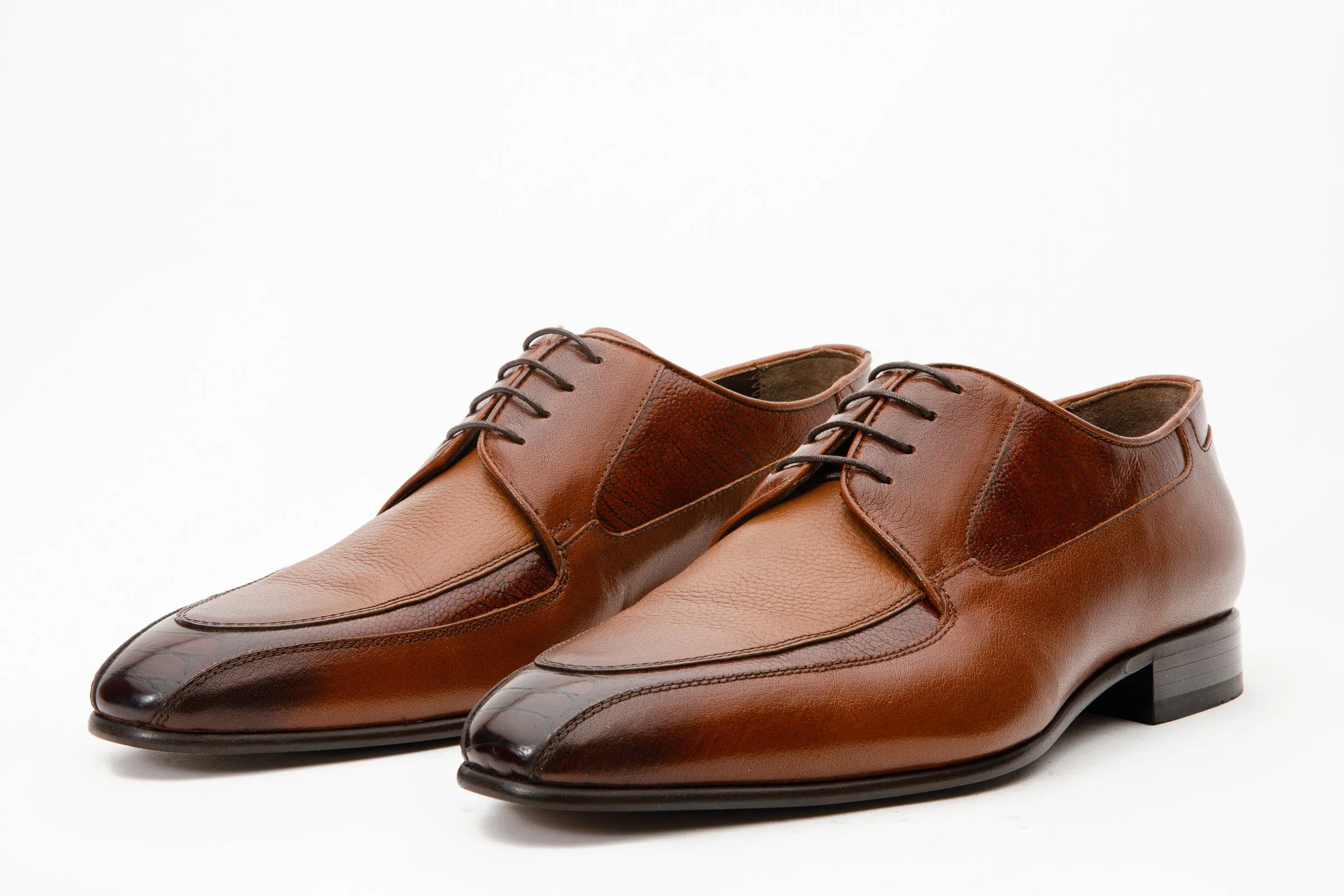 The Gardi Tan Leather Derby Men Shoe