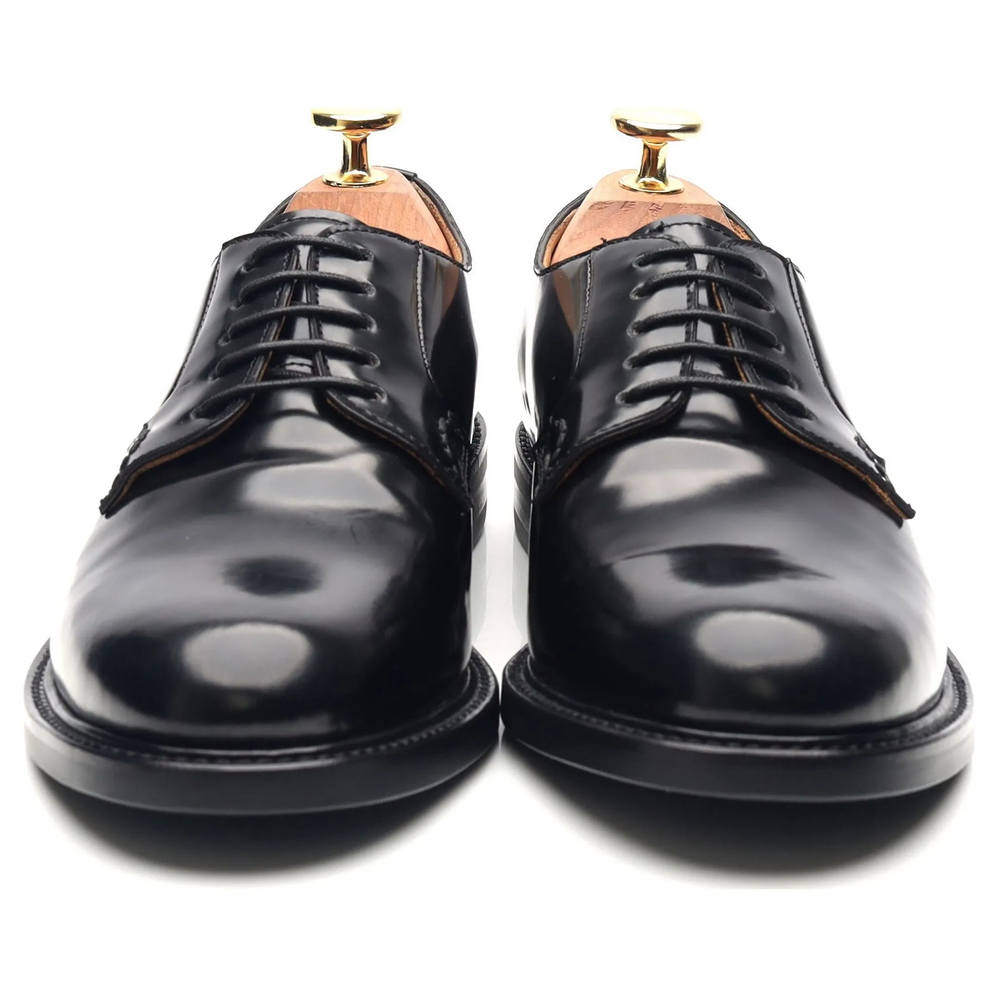 Women's Black Leather Derby UK 6 EU 39